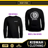 Brabus Monoblock 5 DB Long Sleeve Car Rim T-shirt Automotive Clothing