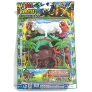 Toy DINOSAUR ALL ABOUT ANIMALS ANIMALS ANIMALS DINO COW HORSE PLASTIC SET WJS 156 ANIMALS
