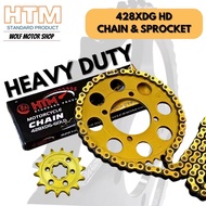 BELANG150 428XDG-132L HTM 428XDG CHAIN 428 SPROCKET SET GOLD CHAIN & SPROCKET BELANG 150 SUZUKI 428H