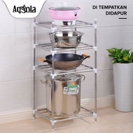 Angola Rak Dapur Peralatan E15 Penyimpanan Rak Panci Tempat Alat Dapur - 4 tingkat