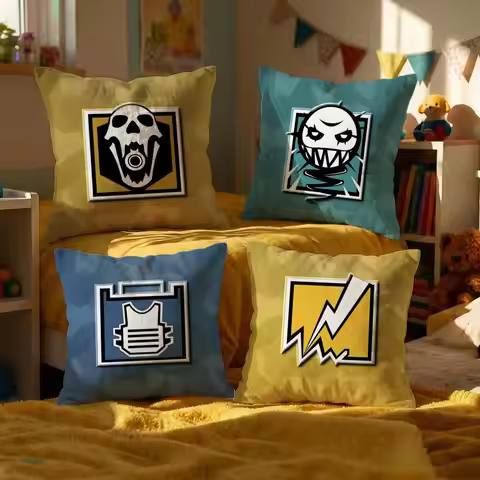 Game Rainbow Six Siege Cushion Cover Decorative Cushions Covers Cover Sofa 50x50 Pillow 4 Piece 45x4