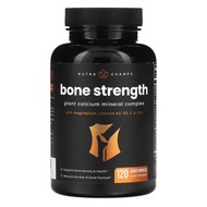 Bone Strength, Plant Calcium Mineral Complex with Magnesium, Vit K2, D3 , C &amp; Zinc