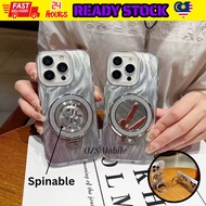 Vivo V23e V25 V25e V30e V40 V40 Pro fon cermin foldable roung ring stand money stand feather case ca