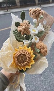 鈎織花束 diy 材料包