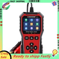 KW341 Battery Tester Can Test All 6V, 12V, 24V Automotive Cranking Lead Acid Battery Car Quick Vehic