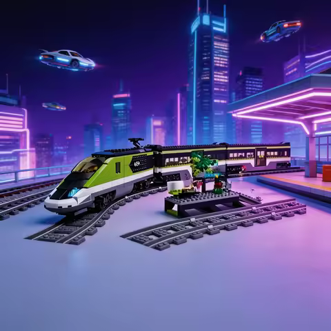 2026 new express high-speed car 60337 adult high-end holiday gift building blocks men and women diy 