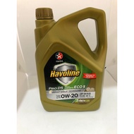 CALTEX Havoline ProDS Fully Synthetic ECO 5 SAE 0W-20 (4LITER) - CALTEX 0W20 (Original)