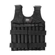 【Ready Stock】20kg/50kg Max Loading Adjustable Weighted Vest Fitness Training Exercise Waistcoat Boxi