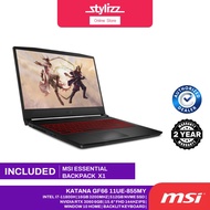 MSI GF66 KATANA 11UE-855MY / 11UE-854MY NOTEBOOK( INTEL I7-11800H, 16GB, 512GB SSD, RTX3060 6GB, 15.6" FHD 144HZ, WIN11)