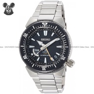 SEIKO SBDB017 Men's Analog Watch Prospex Transocean GMT Diver Spring Drive Titanium Bracelet Black *