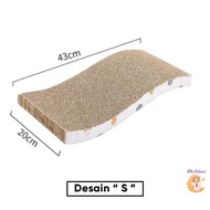 (The Ham's) S Form Cat Scratching Board Extra Thick Cat Scratch Board Pet Scratching Board