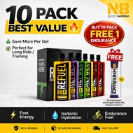 N8 Refuel Energy Gel 10pcs/Pack | Apple Lychee Pineapple Mango Berry Lime | FREE 1 N8 Endurance Elec