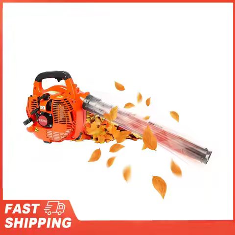 750W Gas Powered Leaf Blower 2Stroke Engine 25.4CC 275.45CFM Air Volume 0.65L Oil Tank Handheld Blow