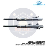 MODENAS KRISS MR2 MR3 DISC 100% ORIGINAL FRONT FORK ASSY DEPAN 34100-H670-040069 34200-H670-040069