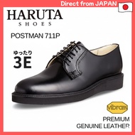 HARUTA 711P Men's Postman Shoes Genuine Glass Leather Vibram No.2021 Sole Made in Japan 3E Wide