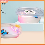 yakhsu|  1 Box Butter Slime Super Soft Stretchy Fluffy DIY Making Multicolor Non-sticky Cloud Stress Relief Vent Toy Cloud Slimes Making Set Butterfly Colorful Clay Toy Kid Toy Gif