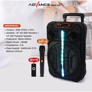 Speaker Bluetooth Advance 12 inch S-120/Speaker Meeting/Speaker Karaoke/Speaker Aktif Free Mic Wirel
