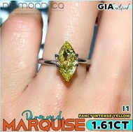 GIA-587 Marquise 1.61 Fancy Intense Yellow 😍 靚色 🤩Fancy INTENSE Yellow 濃郁黃 平絶全球🌎 千祈咪走寶🫢 筍嘢走得快💨 快啲📥 in