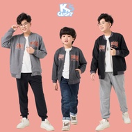 K'S CLOSET BomberJacket Fishskin Felt Material for Girls and Boys 6-52kg (1-14 years old) E032TWF/KT