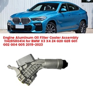 Upgrade Alumunim Engine Oil Filter Cooler Assembly 11428580414 for X3 X4 G20 G28 G01 G02 G04 G05 19-