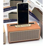 ลำโพงบลูทูธลายไม้ ลำโพงJMAXของแท้ JM-5E  ดีไซน์ทรงคลาสสิค ลำโพงบลูทูธไร้สาย เสียงดี เบสหนัก เพิ่มเสี