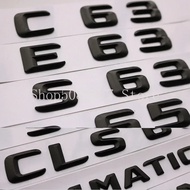 Trunk Sharp ABS Letters Car Emblem C43 C55 C63 E63 E65 S63S G65 R63 ML63 SL55 CLS63 GLC43 GLE63 V8 B