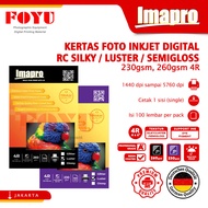 Imapro Professional RC Silky Luster 4R Inkjet Photo Paper