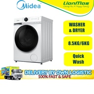 MIDEA 8.5/6KG INVERTER WASHER DRYER COMBO WASHING MACHINE MF200D85B