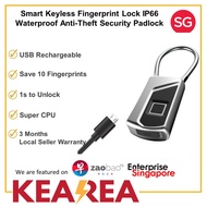 L1 Smart Keyless Fingerprint Lock USB Rechargeable IP66 Waterproof Padlock Anti-Theft Security Lock for Door Bag Luggage