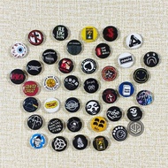 PIN BROSH PIN BUTTON PICTURE MUSIC BAND BRAND COOL ACCESSORIES