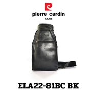 Pierre cardin (ปีแอร์การ์แดง) กระเป๋าสะพายข้างหนังแท้ กระเป๋าหนังสะพายข้าง กระเป๋าเอกสาร มีช่องใส่ขอ