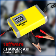 COD Taffware Charger Aki Motor Lead Acid 12V 2A - UD12 / charger aki 12 volt 24v otomatis mobil dan motor / charger aki motor mobil otomatis / charger aki motor 12 volt / cas aki motor / cas aki 12 volt motor mobil otomatis mobil dan motor