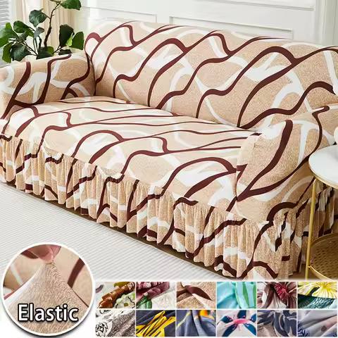 Elastic Sofa Cover For Living Room Printed Sofa Slipcover L Shape Sofa Furniture Protector Cover Bed