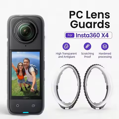 Screen Protector Lens Guard Cap For Insta360 X4 X5 Tempered Glass Film 360°Video Camera Accessories 