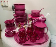 Tupperware Fucshia Table Collection Full Set (18pcs)