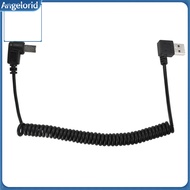 Angelorid| 15m/5ft USB 20 Type A Male to USB Type B Male Right Angle Coiled Printer Cable