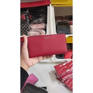 Kate spade cameron wallet large slim bifold wallet rosso