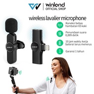 Winland Microphone Mic Clip On Wireless USB PC Laptop Zoom Webinar Podcast Teleconference Meeting TIKTOK YOUTUBE