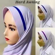 Hard Awning Tudung Nurse Tudung SN Tudung JM Awning Keras Tudung Line Biru Hard Awning Tudung Line P