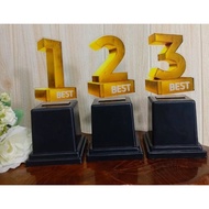 Acrylic Trophy 1, 2, 3rd Place Best Custom Acrylic Trophy