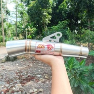 Exhaust open pipe Red leo 51mm Canister only universal