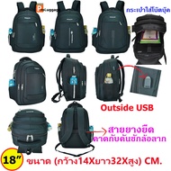 ProLuggage กระเป๋าเดินทาง กระเป๋าเป้สะพายหลัง กระเป๋าโน๊ตบุ๊ค กระเป๋าคอมพิวเตอร์ กระเป๋าเคสแล๊ปท๊อป ขนาด 18 นิ้ว รุ่น COM18