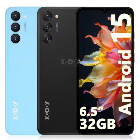XGODY X36 Smartphone Android 15 Mobile Phone 6.5 Inch HD Screen 7GB RAM 32GB ROM Storage 4G Dual SIM