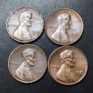US Lincoln Memorial Penny 1979 ( 4 Coins )