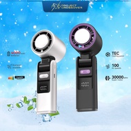 Kipas Mini Authentic K-801 Portable Fan | 100-Speed 6000mAh Strong Wind | LCD Display Kipas angin