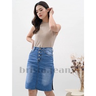BRISIA JEANS - MINZY Skirt Jeans 4 Button - 3 COLORS Jeans Skirt/