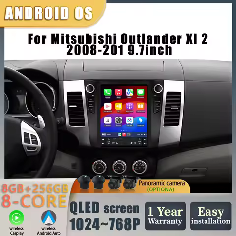 9.7inch For Mitsubishi Outlander Xl 2 2008 2009 2010 2011 Car Radio Navigation Car Multimedia Wirele