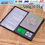 Timbangan Emas Mini Digital Akurat Timbangan Perhiasan Pocket Elektronik 500G / 0.01G
