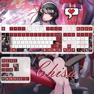 Chisa Keycaps Cherry Profile 120 Keys PBT Wooting Aula F75 Mechanical Keycap Dye Sublimation Wutheri