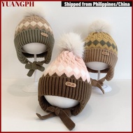 YUANGPH Baby Knitted Hat, Windproof Thicken Kids Earmuffs Cap,  2-5 Year Baby Warm Knitted Woolen Ha